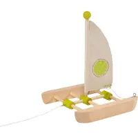 Goki Bouwkit: CATAMARAN, hout en tekstiel, 5+