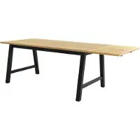 Ebuy24 Eame inlegplaat 90 x 45 cm in gefineerd wild eiken.