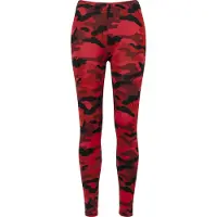 Urban Classics Leggings rood / karmijnrood / watermeloen rood / zwart