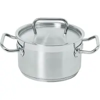 Hendi Kookpan RVS Ø20cm 3,5L Inductie Zilver zilver RVS Pan