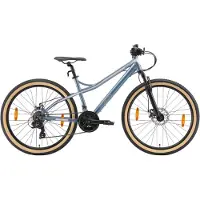 Bikestar Hardtail MTB Alu 26 Inch 21 Speed Wit/Roze Unisex