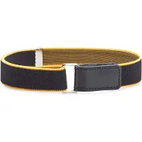 Ladeheid Kinderriem - Riem - Broekriem - Verstelbaar - Polyester - LA-TG-P15 - Schwarz/Orange - 0-2 Jahre
