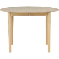 Ebuy24 Gilda eetkamertafel Ø110/150cm met uitschuifbare naturel.