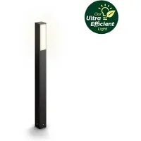 Philips MyGarden sokkellamp 77 cm | Stratosphere | 2700K | Ultra Efficient | IP44 | 3.8W | Antraciet
