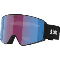 Bliz - Skibrillen - G001 Matte Black Violet Blue voor Unisex van Wol - Zwart
