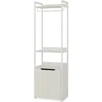 En.casa Kledingrek Jässaatka met 2 deuren 200x61x40 cm grijs []