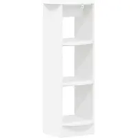 vidaXL Bijzetkast Wit 40 x 40 x 100 cm Geconstrueerd hout