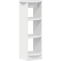 vidaXL Bijzetkast Hoogglans Wit 40 x 40 x 100 cm Geconstrueerd hout