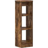 vidaXL Bijzetkast Gerookte Eik 40 x 40 x 100 cm Geconstrueerd hout