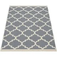 Tapis.fr Omkeerbaar tapijt Skyla grijs 60x180 cm