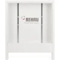 Rehau verdeelpaneel AP, 130/1005, wit, 1 stuk.