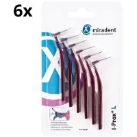 Miradent Interdentale Ragers I-Prox L 0,8 mm Bordeaux 6x 6 stuks