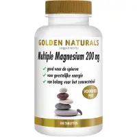 Golden naturals Multiple Magnesium 200mg (180 tabletten)