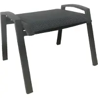 Vita Voetenbank Primero alu grijs L60B53H46cm