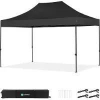 Vonroc Partytent - 3x4.5 m - Premium easy-up Partytent | Zwart