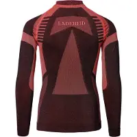 Ladeheid Kinderen Thermoshirt - Thermo ondergoed – Jongen - Meisje - Thermokleding - Longsleeve – LA-SS-Thermo-Shirt-Men - Zwart/Rood - 158-164