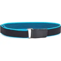 Ladeheid Kinderriem - Riem - Broekriem - Verstelbaar - Polyester - LA-TG-P15 - Schwarz/Blau - 0-2 Jahre