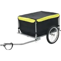 Syfax Fietstrailer 65 kg zwart en geel