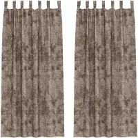 vidaXL Velvet Gordijnen 2 st Cappuccino 260 x 140 cm Fluweel