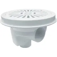 AstralPool Ø200mm Flat Grating 27839 Circular Pool Main Drain For Concrete Pool Zilver