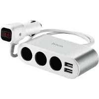 Hoco Z13: Meerdere USB-oplaadpoorten in een behuizing voor sigarettenaansteker, autolader, 12V/24V
