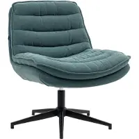 HOMCOM -Bürostuhl-Polyester, Schaumstoff-76L x 65,5B x 80H cm-Dunkelgrün