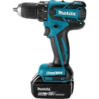 Makita Boormachine + slagboor, DDF459RTJ, 2 batterijen (Oplaadbare batterij)