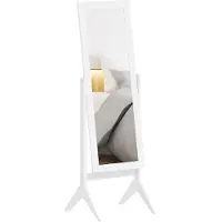 HOMCOM Staande spiegel passpiegel MDF