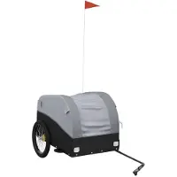 Syfax Fietstrailer 45 kg ijzer zwart en grijs