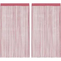 vidaXL Koordgordijnen 2 st 140x250 cm roze