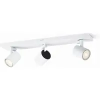 Philips Runner LED plafondspot wit 3-lamps, wit / opaal, Woon-/ Eetkamer, metaal, Modern, LED plafondlamp