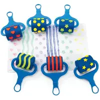 Colorations - verfrollers met patroon, set van 6