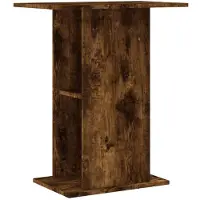 vidaXL Aquariumstandaard 60,5x36x72,5 cm bewerkt hout gerookt eiken