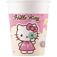 Hello Kitty Hallo Katje Kuromi papieren beker 8 dek 200 ml