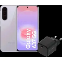 Samsung Galaxy A37 128 Go Rose 5G + BlueBuilt Chargeur avec Port USB-C 45 W Noir