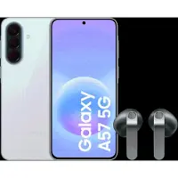 Samsung Galaxy A57 128GB Lichtblauw 5G + Galaxy Buds4 Zwart