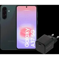 Samsung Galaxy A37 256 Go Vert Foncé 5G + BlueBuilt Chargeur avec Port USB-C 45 W Noir