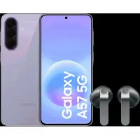 Samsung Galaxy A57 128GB Paars 5G + Galaxy Buds4 Zwart