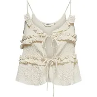 ONLY - ONLMIZAN S/L RUFFLE TIE TOP WVN - Meisjes - Blouses