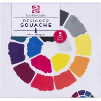 Bruynzeel Gouache - extra fijn - 5 tubes (mengset)