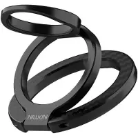 NILLKIN FiberSnap Magnetic Ring Stand - Magnetische Ring Houder Standaard - Compatibel met MagSafe - Aramidevezel - Uitklapbare Kickstand - Zwart