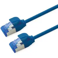 Roline Patchkabel Kat.6A (Class EA) S/FTP (PiMF) , LSOH, PoE, blauw, 2 m