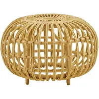 Sika-Design Ottoman Voetenbank Outdoor Naturel Ø55 - Voetenbanken en poefs Polyethyleen Natural - FA-E15-NU
