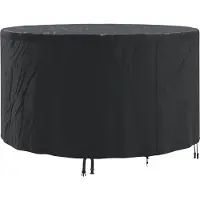 vidaXL Meubelbescherming Zwart 157 x 157 x 71 cm 210D Oxford stof
