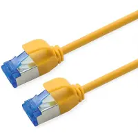 Roline Patchkabel Kat.6A (Class EA) S/FTP (PiMF) , LSOH, PoE, geel, 1,5 m