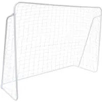 B2X Voetbaldoel - 300x200cm - met net en haringen - wit