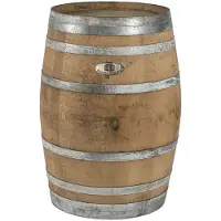 Barrelatelier Houten Regenton Eiken Met Deksel & Handvat - 225 Liter