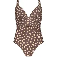 Barts Badpak Women Duana Plunge Shaping One Piece Coffee-Maat 42