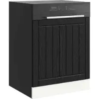 vidaXL Vaatwasserpaneel LUCCA Zwart eiken 60 x 1,5 x 57 cm