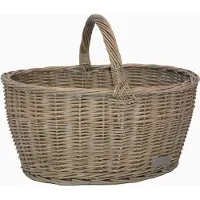 UNUS Wilgenmand Boodschappenmand 44,5x33,5x20cm grijs